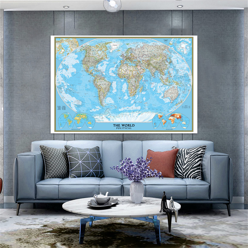 English World Map Poster Class - Star Map Poster recension och pris