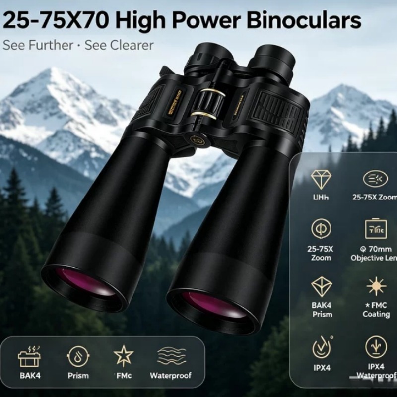 BORWOLF 25-75X70 Large Objecti - National Geographic Telescope 70Mm recension och pris