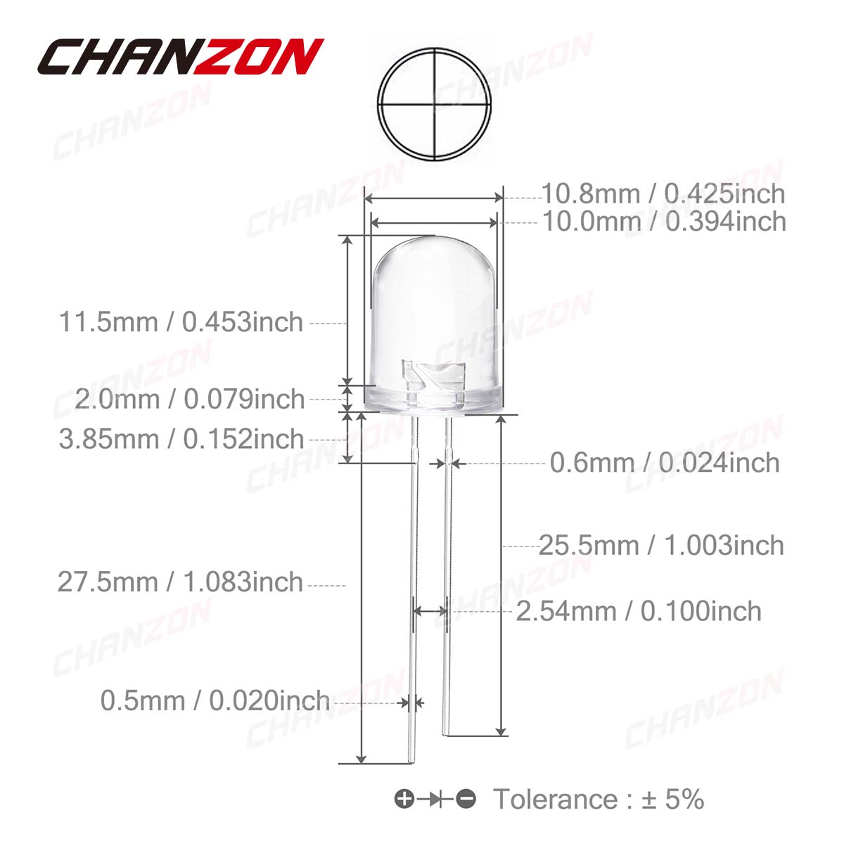 10pcs 10mm IR LED Emitting Dio - Science And Hobby recension och pris